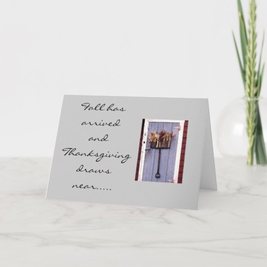 U KOMT AAN DE THANKSGIVING VAN HET HART/MIND FEESTDAGEN KAART (Voorkant)