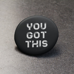 U kreeg dit zwarte knoopkenteken ronde button 3,2 cm