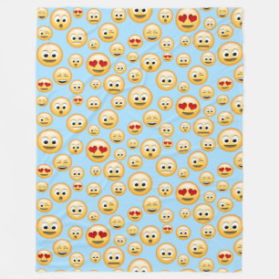 U kunt aanpassen, Emoji Party Fleece Deken