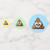 U kunt aanpassen, Poop Emoji Confetti (Voorkanten)