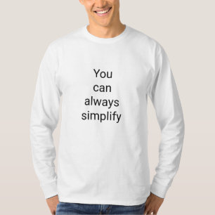 U kunt Basic Long Sleeve White altijd vereenvoudig T-shirt