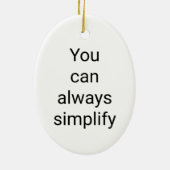 U kunt Ceramic Oval Ornament altijd vereenvoudigen (Achterkant)