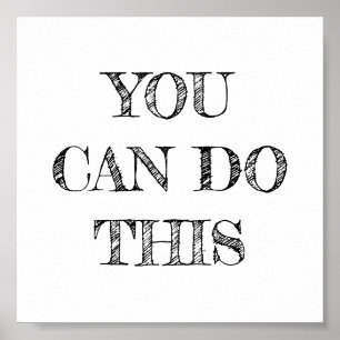 U kunt dit minimalistische Poster doen