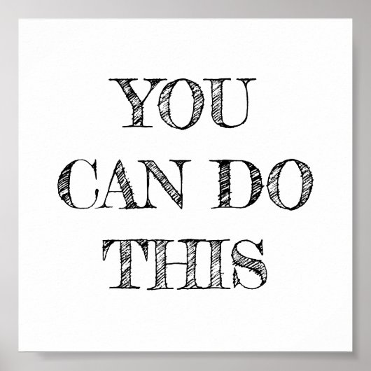 U kunt dit minimalistische Poster doen (Voorkant)