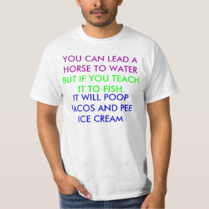 U KUNT EEN HOREN NAAR WATER LEIDEN T-SHIRT