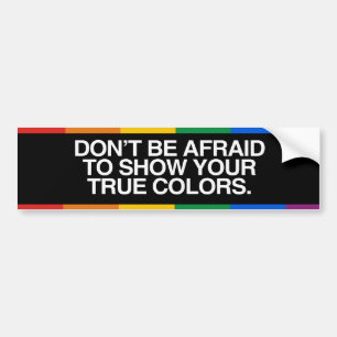 U KUNT GEEN AFINVAL MAKEN OM UW WARE KLEUREN TE SH BUMPERSTICKER
