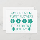 U kunt geen bloemen van het Plant als u niet Botan Briefkaart (Voorkant / Achterkant)