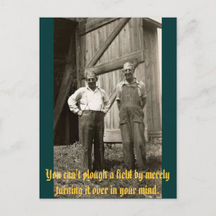 U kunt geen gebied ploegen door het over te briefkaart