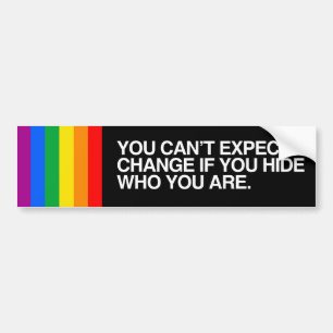 U KUNT GEEN VERANDERING VERWACHTEN ALS U.png VERHO Bumpersticker