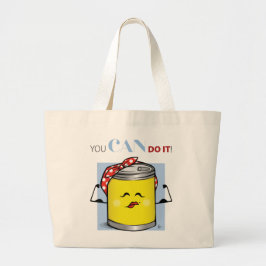 U kunt het doen grote tote bag