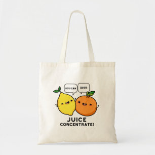 U kunt het maken met een positieve vruchtenspuit tote bag