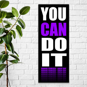 U kunt het (paarse) Motivatie doen Poster