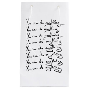U KUNT IETS DOEN! Inspirerend prijsopgave Klein Cadeauzakje