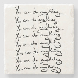 U KUNT IETS DOEN! Inspirerend prijsopgave Stenen Onderzetter