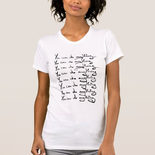 U KUNT IETS DOEN! Inspirerend prijsopgave T-shirt (Voorkant)