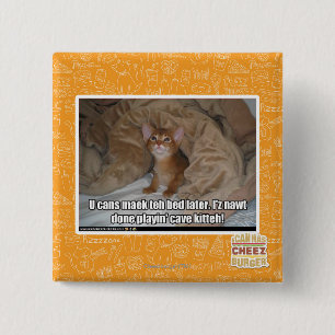 U kunt later het bed maken. vierkante button 5,1 cm