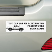 U kunt mijn ACCELERATOR drogen... Bumpersticker (Op auto)