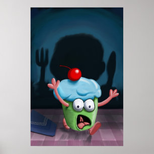 U kunt niet van de Muffin Man drukken verbergen Poster