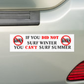 U KUNT SURF SUMMER KEREN BUMPERSTICKER (Op auto)