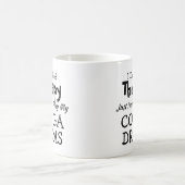 U kunt tekst wijzigen zonder therapeutische drums koffiemok (Center)