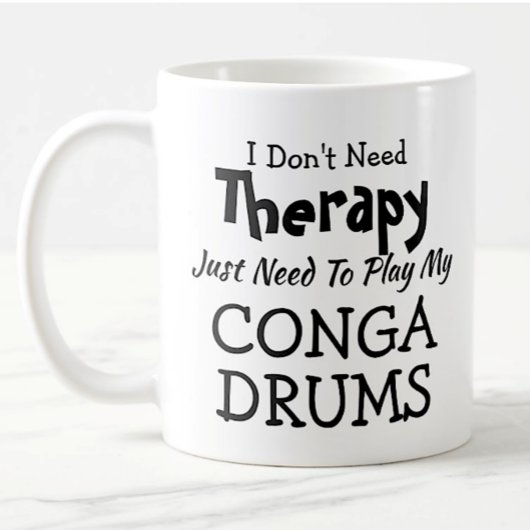 U kunt tekst wijzigen zonder therapeutische drums koffiemok