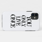 U leeft slechts één iPhone 5 Hoesje (Achterkant (horizontaal))