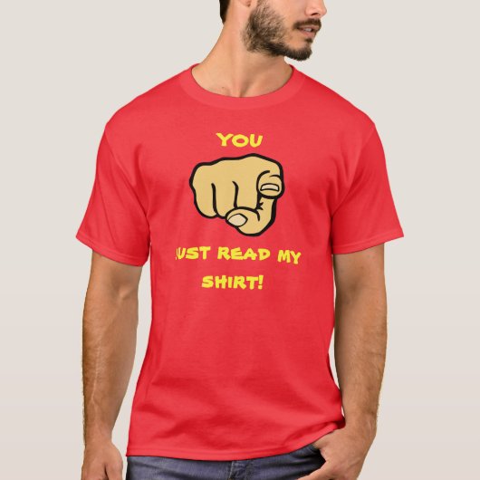 U leest mijn Shirt (Voorkant)