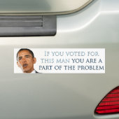 U maakt deel uit van het probleem bumpersticker (Op auto)