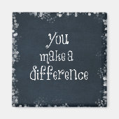 U maakt een Citaat van het Verschil Magneet (Voorkant)