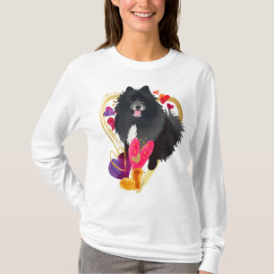 U MAAKT MIJN HARTJE ZWART - Lapphund witte shirten T-shirt