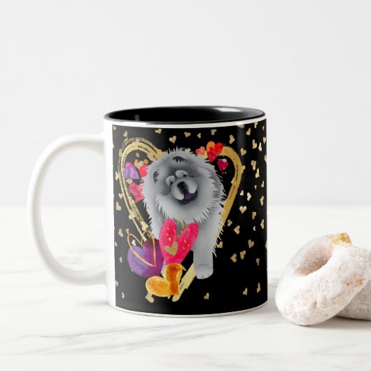 U MAAKT MIJN HARTJE ZWART - mok van de Blauwe Kop (Met donut)