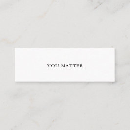 U MAAKT ZELFSTANDIGE Mini Kaart Nr. 1 Mini Visitekaartje