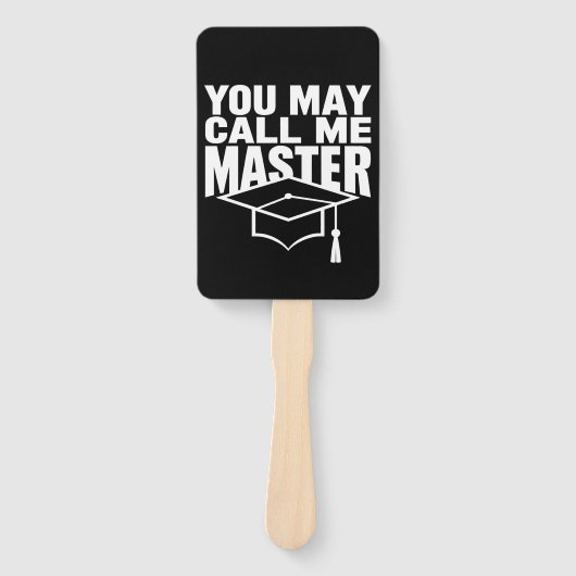 U mag mij Masterdiploma Afgestudeerde 2024 noemen Handwaaier (Voorkant)