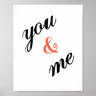 U & mij Poster (standaard lijst afbeelding)
