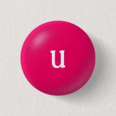 U Monogram Button (Voorkant)