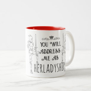 U Noemt Me HARELADYSCHAP Tweekleurige Koffiemok