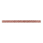 U oogst Kleur/bruine Giraffe Afdrukken in mozaïekt Lint (Voorkant)