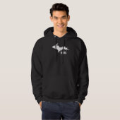U P uw Upper Peninsula Yooper Humor Hoodie (Voorkant volledig)