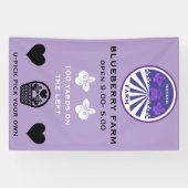 U-Pick Blauwebesfarm Promotie Spandoek (Horizontaal)