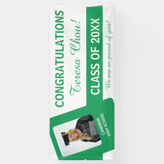 U-Pick Schoolkleuren w/Groen UPSC Spandoek (Verticaal)