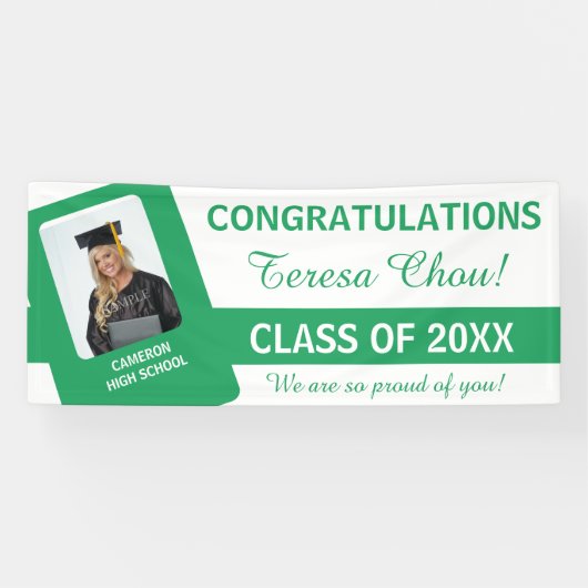 U-Pick Schoolkleuren w/Groen UPSC Spandoek (Horizontaal)