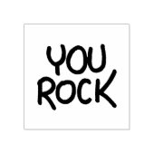 U Rock Recognition Positive Piedere studenten Rubberstempel (Afrduk)