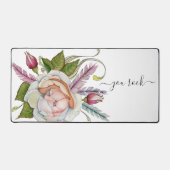 U Rock Scroll Tekst met Mooi Roos Design Bureaumat (Voorkant)