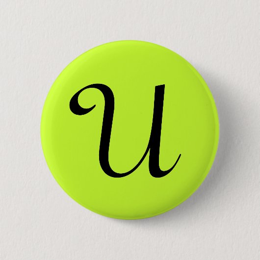 U RONDE BUTTON 5,7 CM (Voorkant)