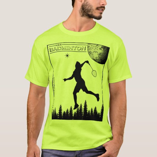 U.S.A. Badminton T-Shirt (Devant)