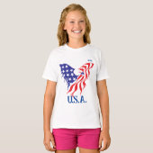 "U.S.A." Monogram American Eagle T-shirt (Voorkant volledig)