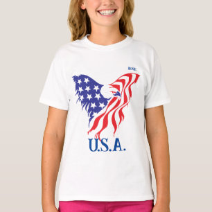 "U.S.A." Monogram American Eagle T-shirt