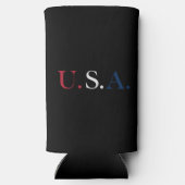 U.S.A. rood wit en blauw belettering ontwerp (Achterkant)