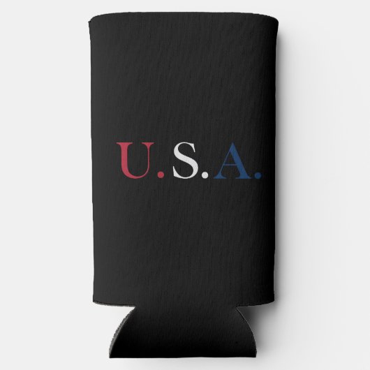 U.S.A. rood wit en blauw belettering ontwerp (Achterkant)