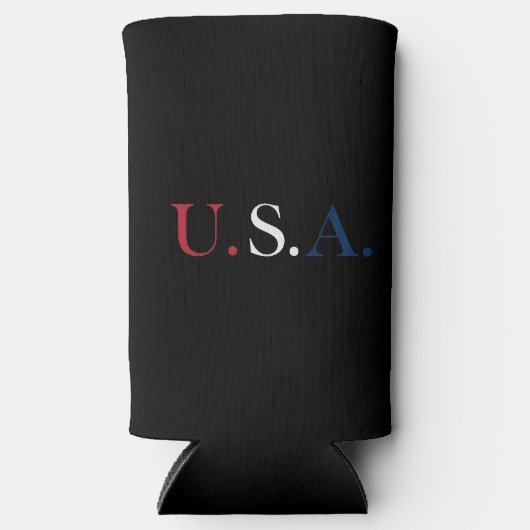 U.S.A. rood wit en blauw belettering ontwerp (Voorkant)